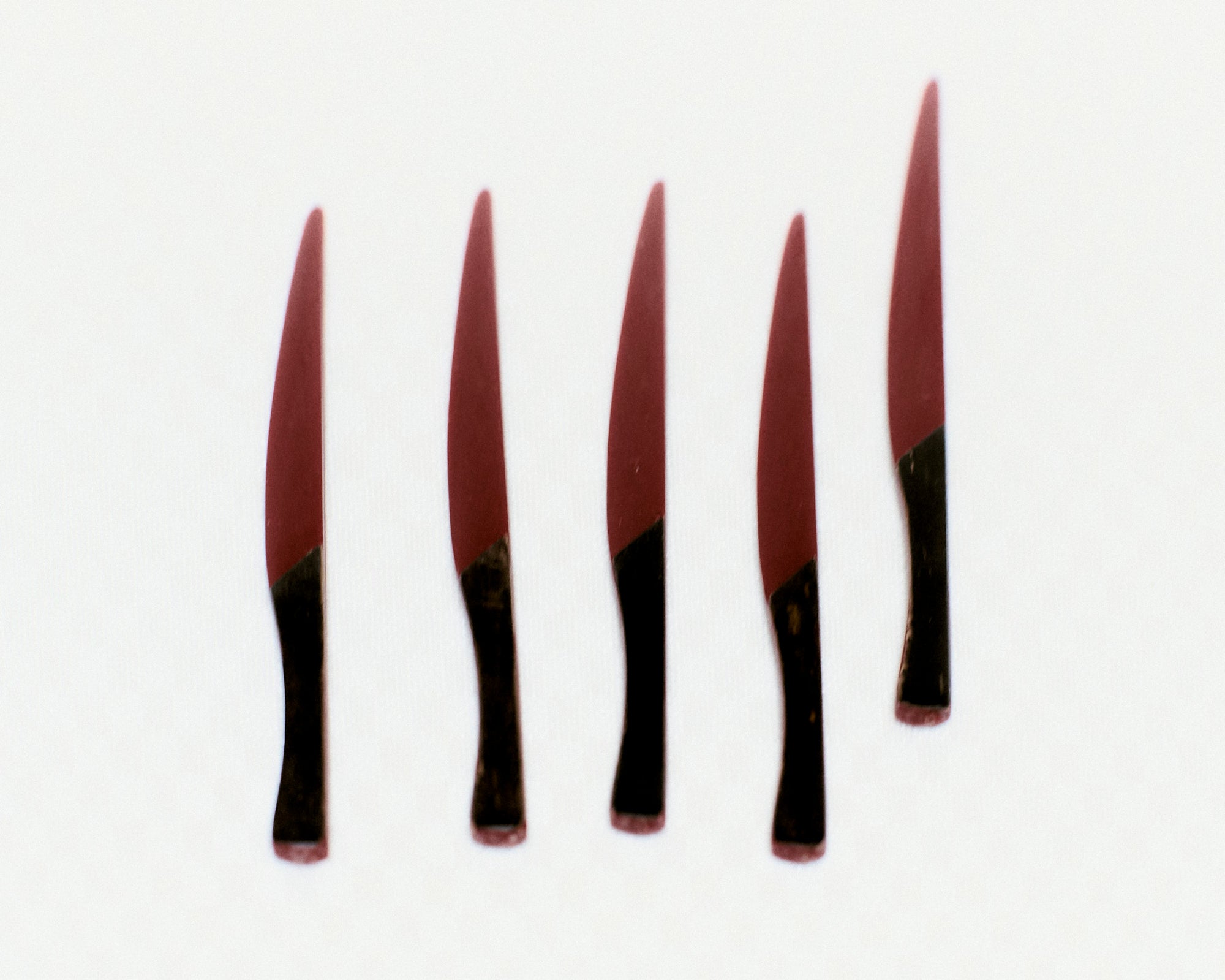 Brushstroke Lacquerware Confectionary Knives