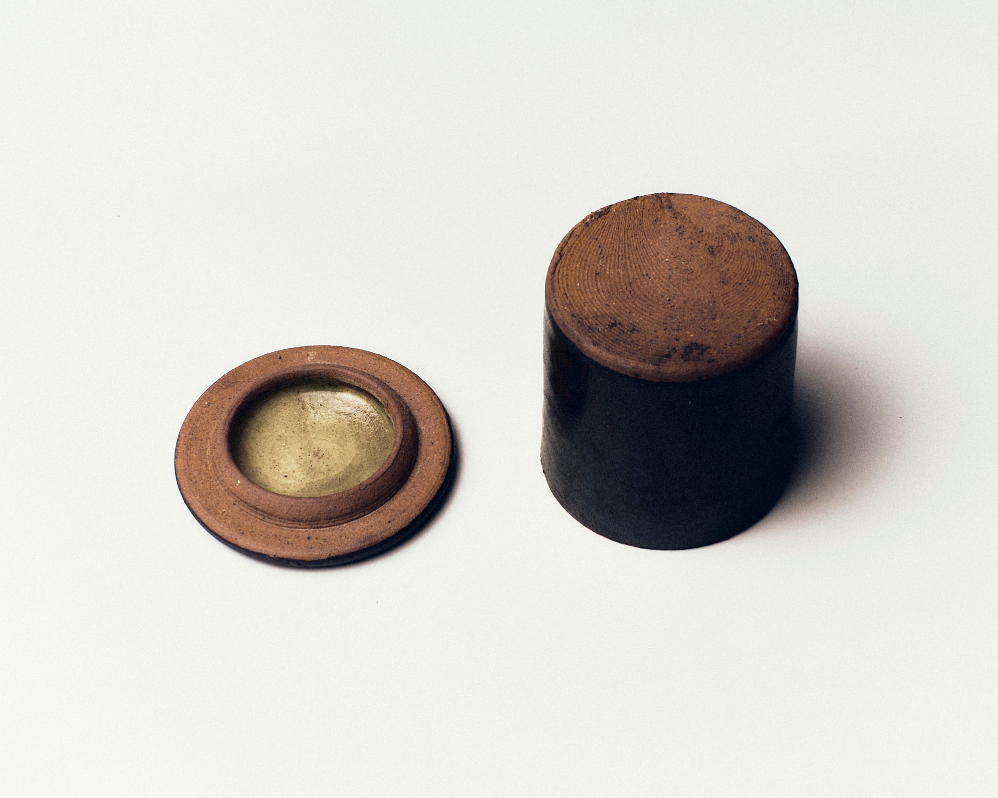 Charcoal Ceramic Tea Caddy
