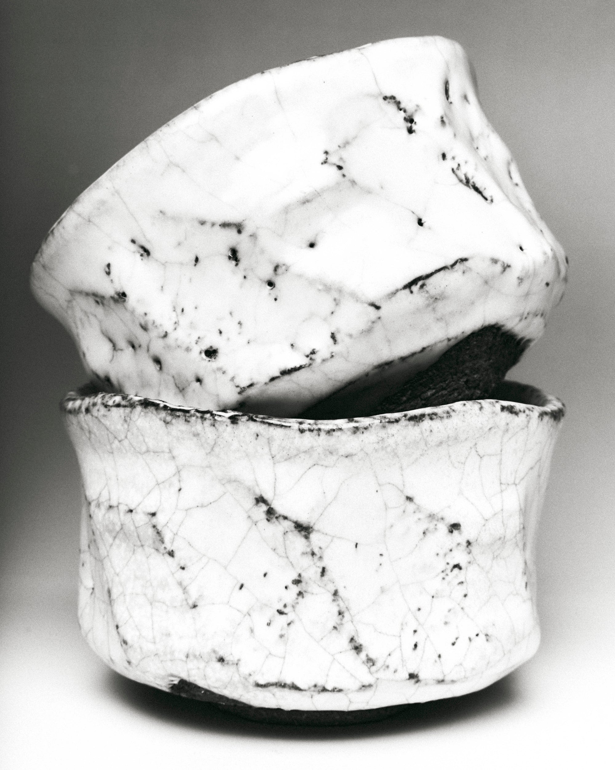Ivory Raku-Style Tea Cups
