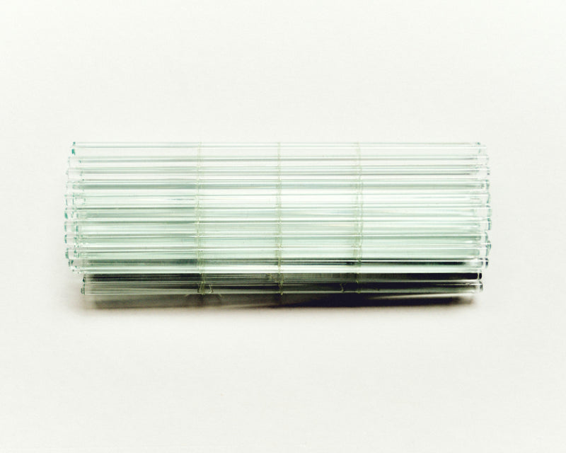 Glass Bamboo Scroll Coasters