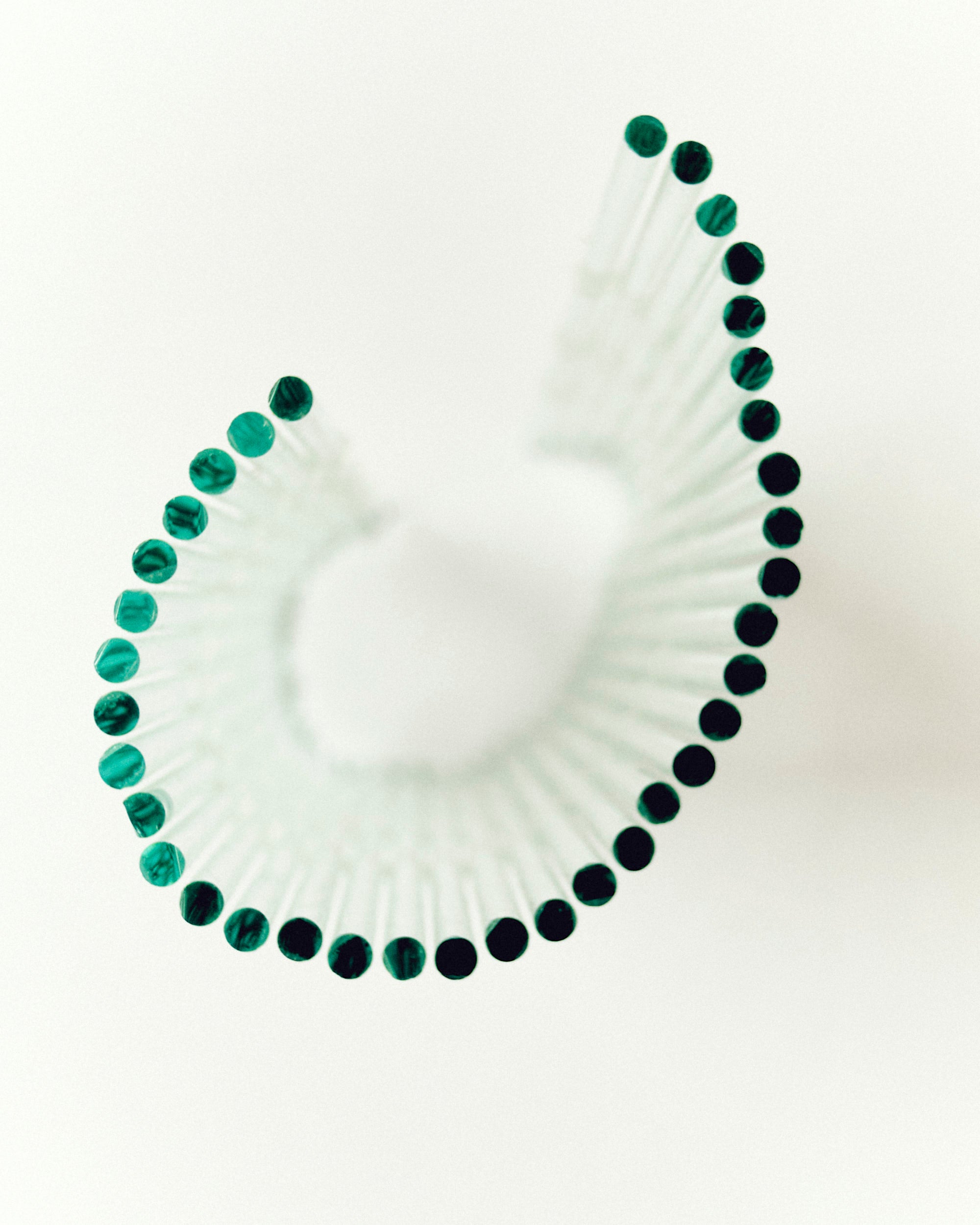 Glass Bamboo Scroll Coasters
