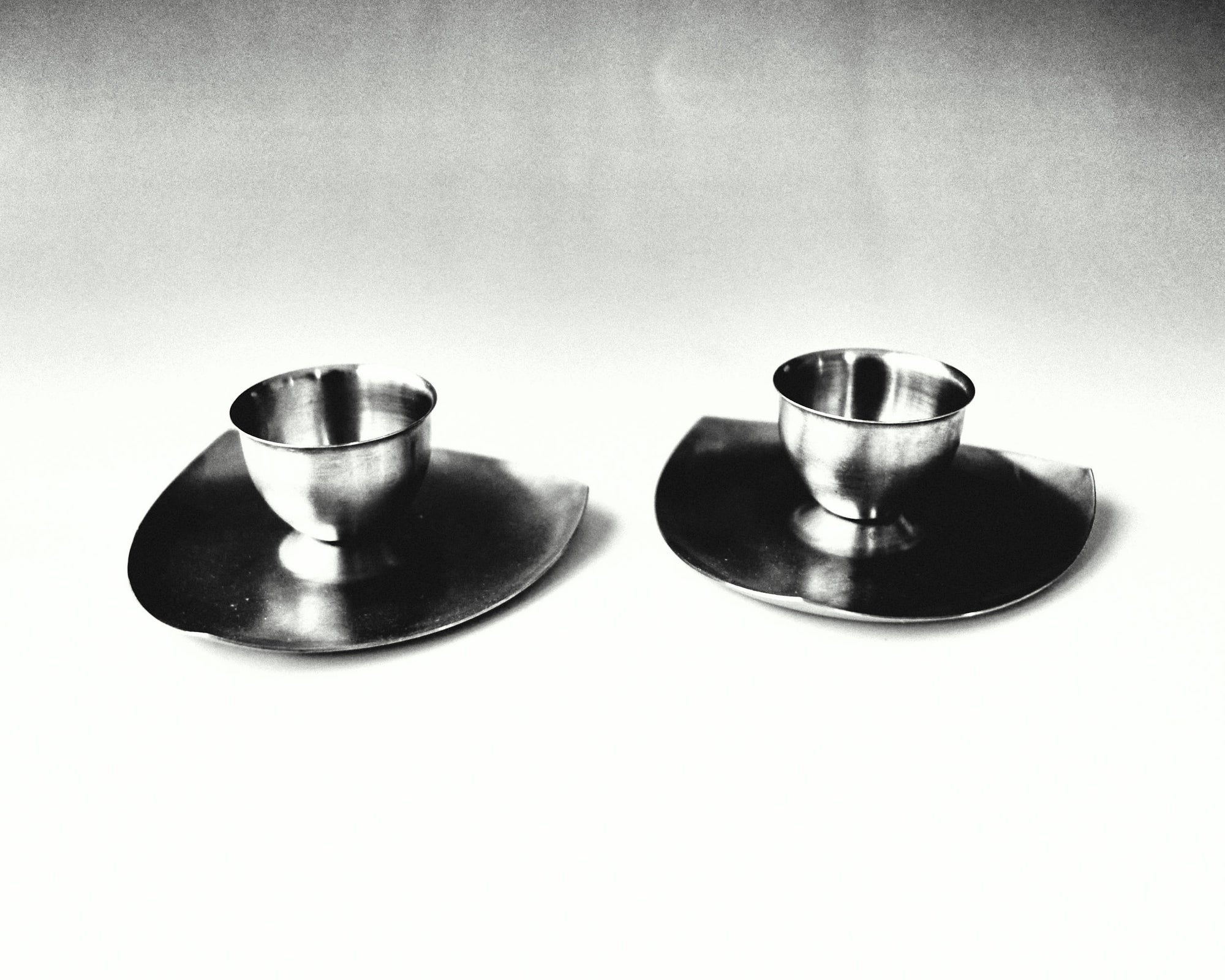 Mid-Century Stainless Steel Egg Cups