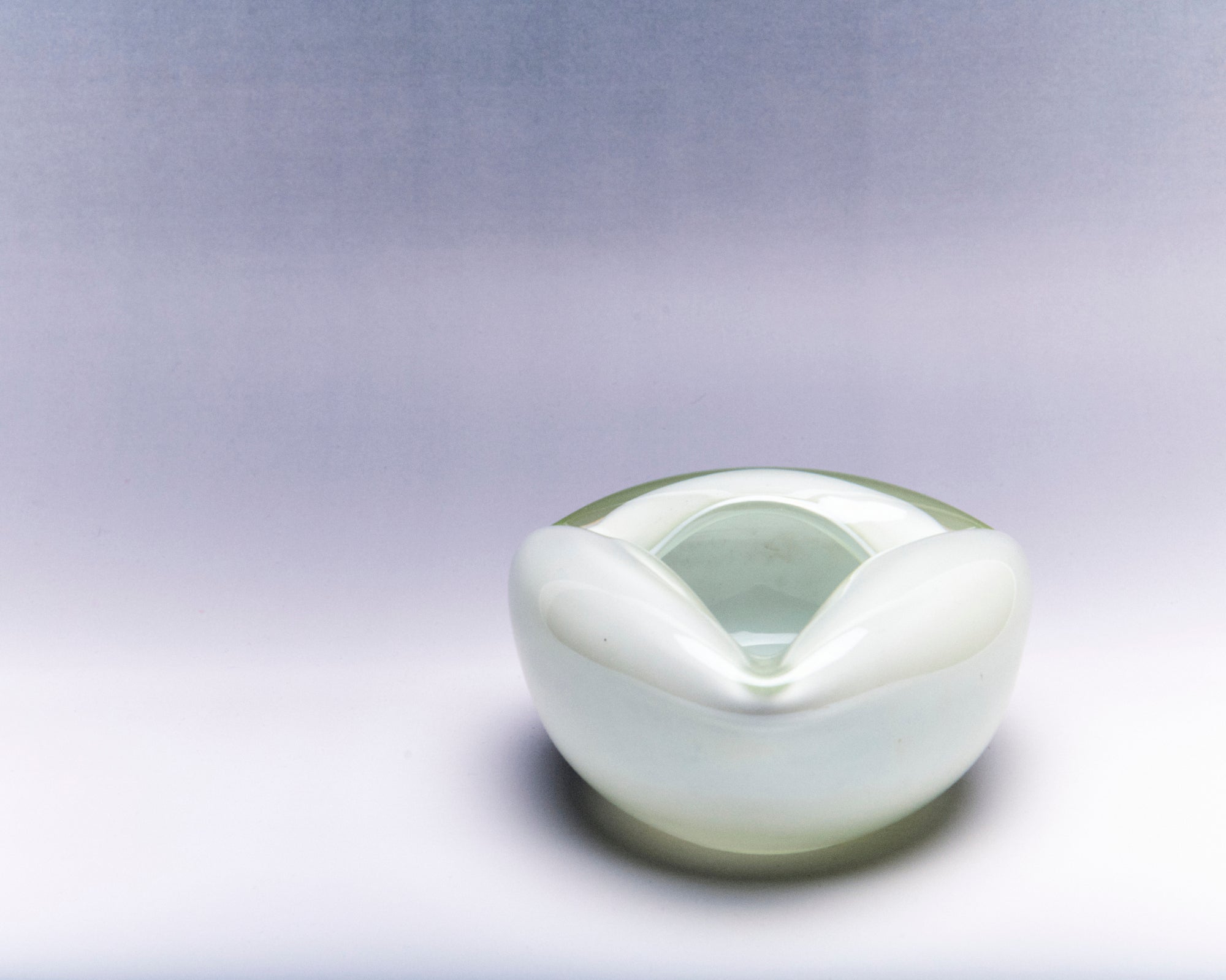 Sculptural Glass Ashtray